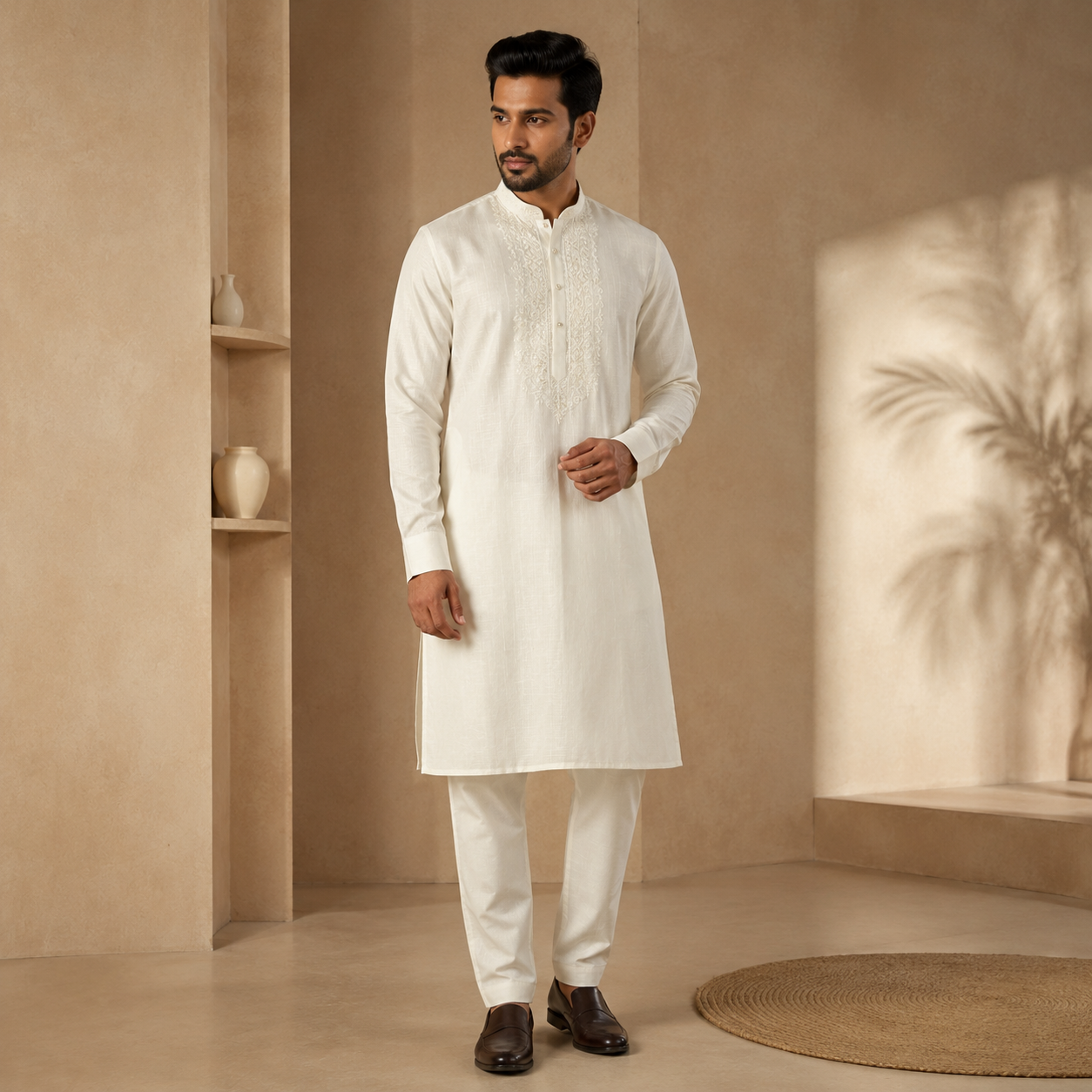 Royal Heritage White Kurta